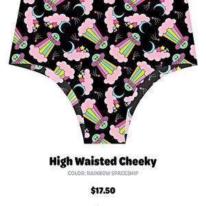 Cheek Boss High Waisted Cheeky Space Print Medium NWT